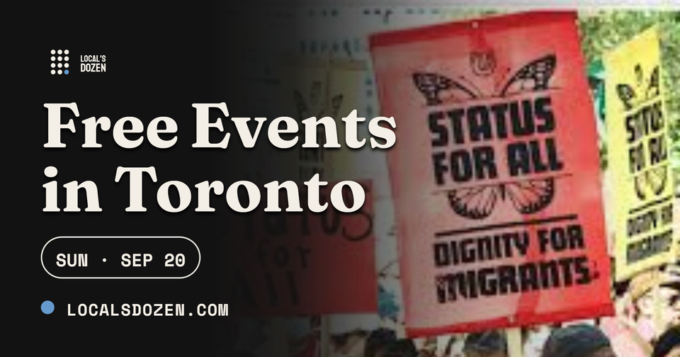 September 20, 2026 | 9 Free Events in Toronto Today