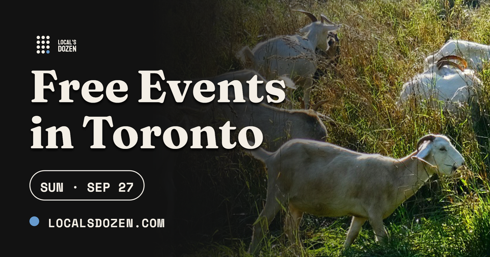 September 27, 2026 | 9 Free Events in Toronto Today
